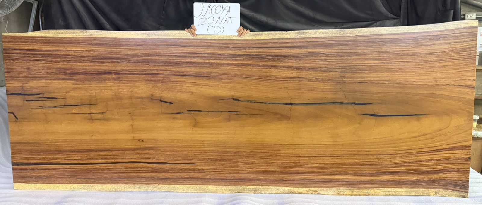 Nicoya 120" Guanacaste Live Edge Dining Table - Natural - SN551