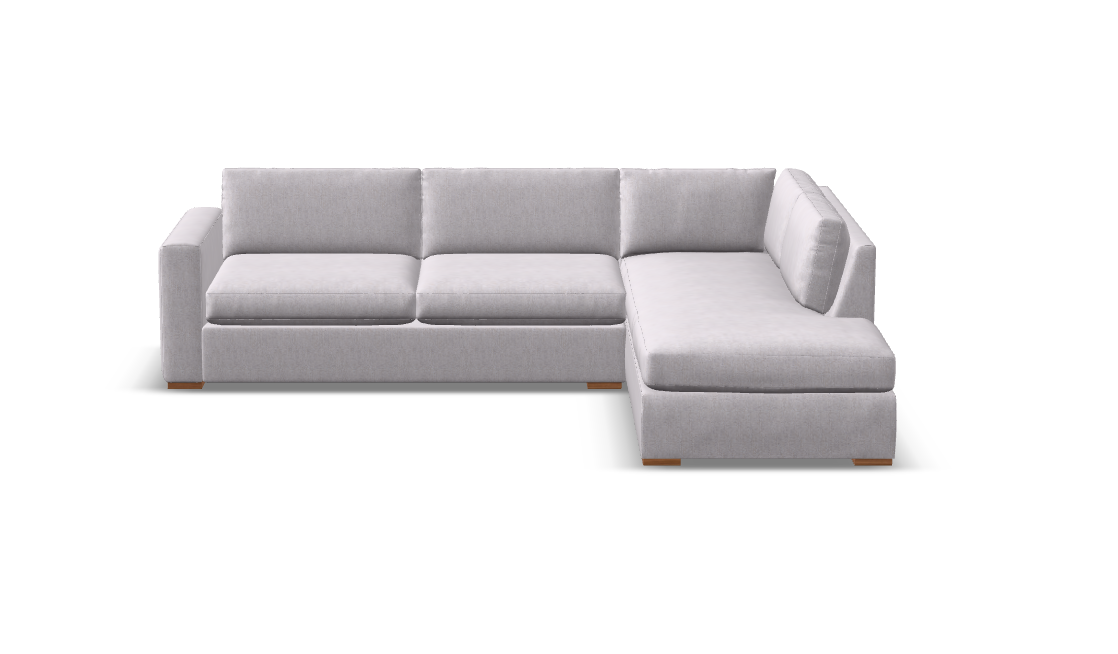 Nathan Luxe Express Ship 113" Sofa + Bumper Chaise