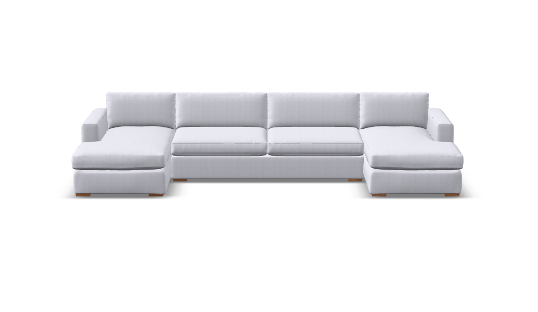 Nathan Luxe Express Ship 152" Dual Chaise Sectional