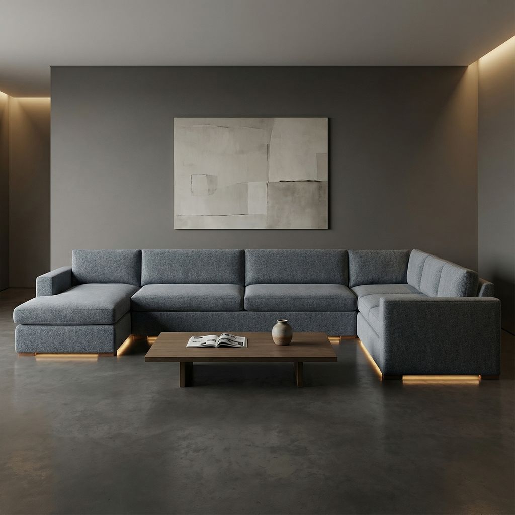 Nathan Luxe Express Ship 162" x 96" Sectional + Chaise