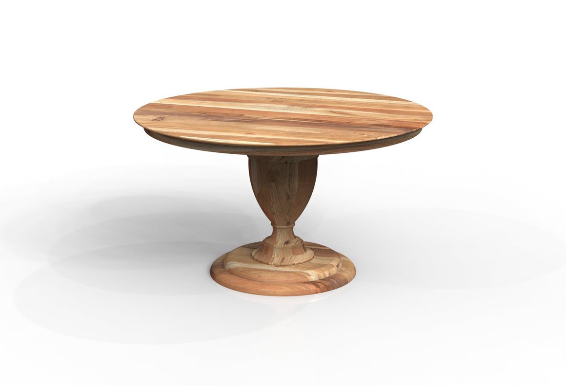 Clancy 53" Acacia Round Pedestal Dining Table - Natural
