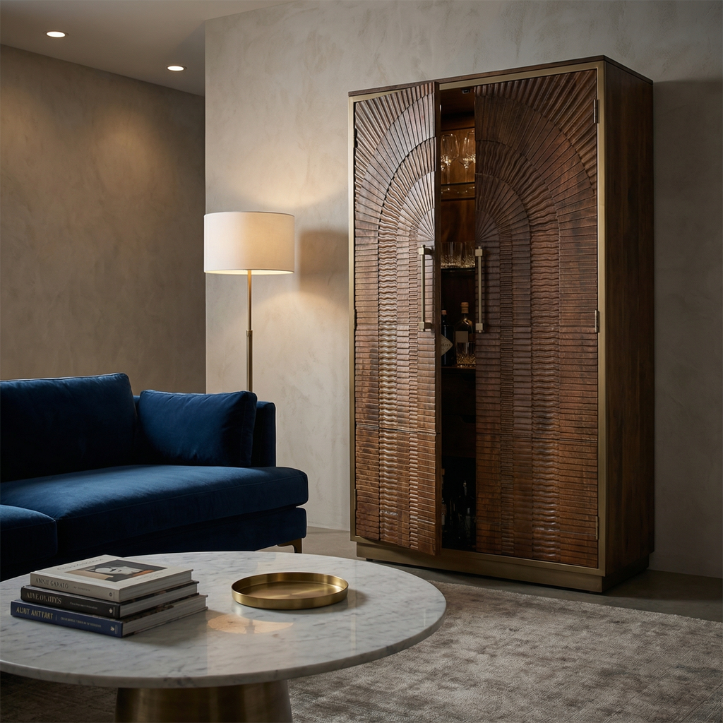 Ryan 36" 2 Door Tall Cabinet - Walnut