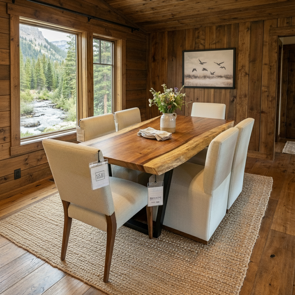 Nicoya 72" Guanacaste Live Edge Dining Table - Natural - SN438