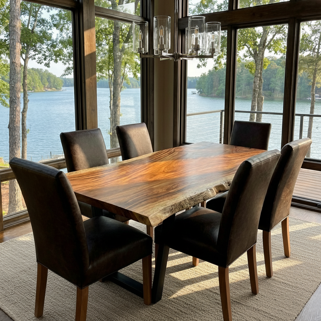 Nicoya 84" Guanacaste Live Edge Dining Table - Natural - SN451