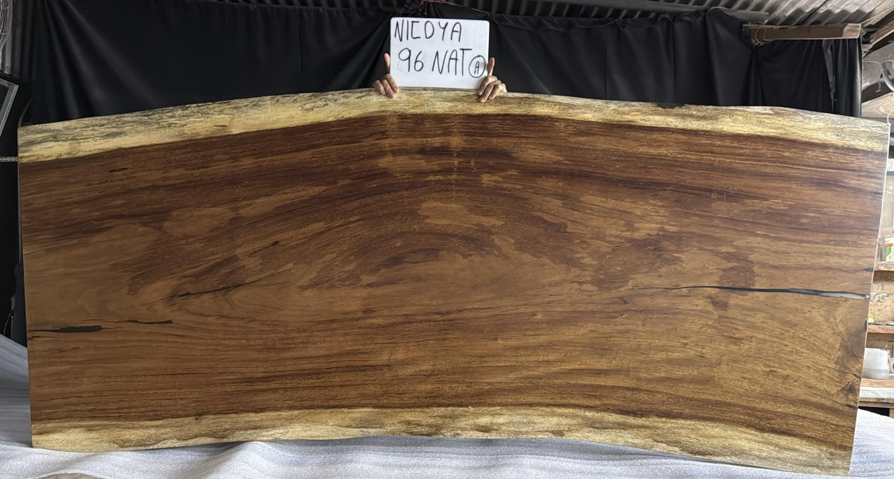Nicoya 96" Guanacaste Live Edge Dining Table - Natural - SN571