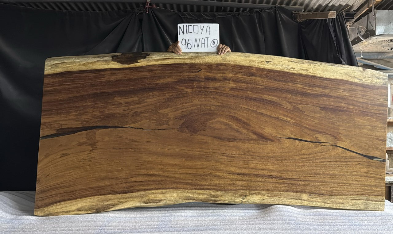 Nicoya 96" Guanacaste Live Edge Dining Table - Natural - SN572