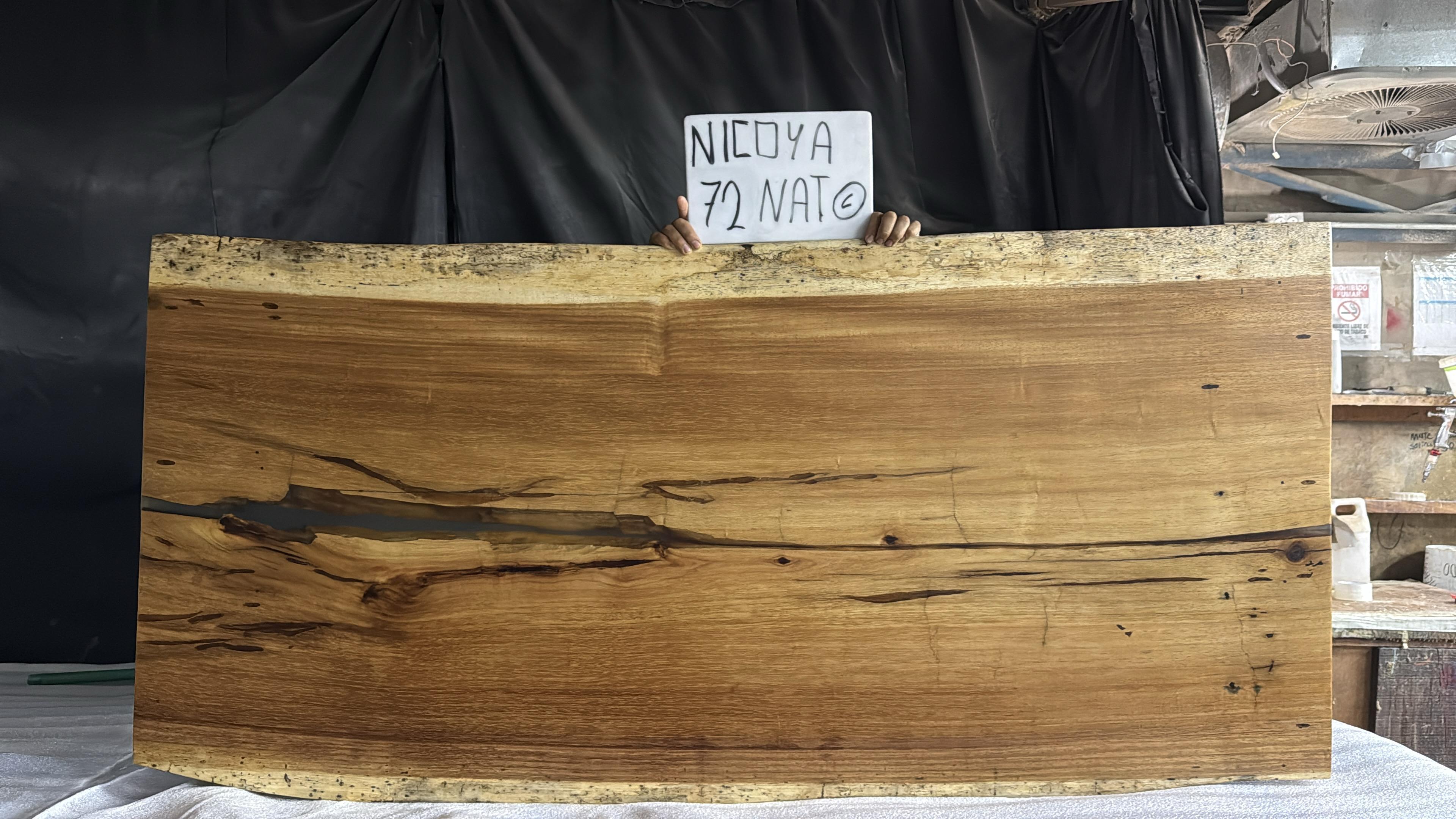 Nicoya 72" Guanacaste Live Edge Dining Table - Natural - SN585