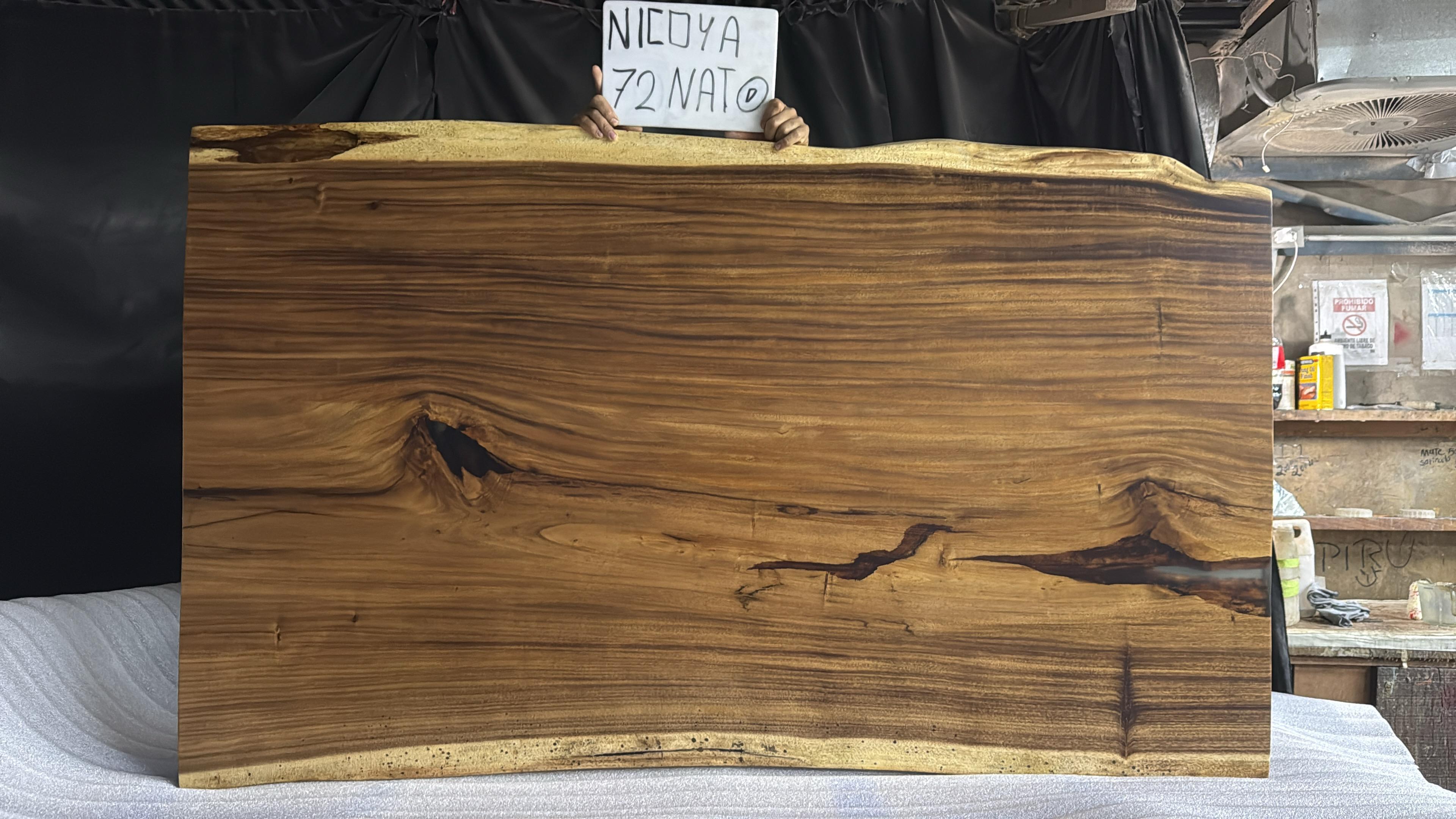 Nicoya 72" Guanacaste Live Edge Dining Table - Natural - SN586