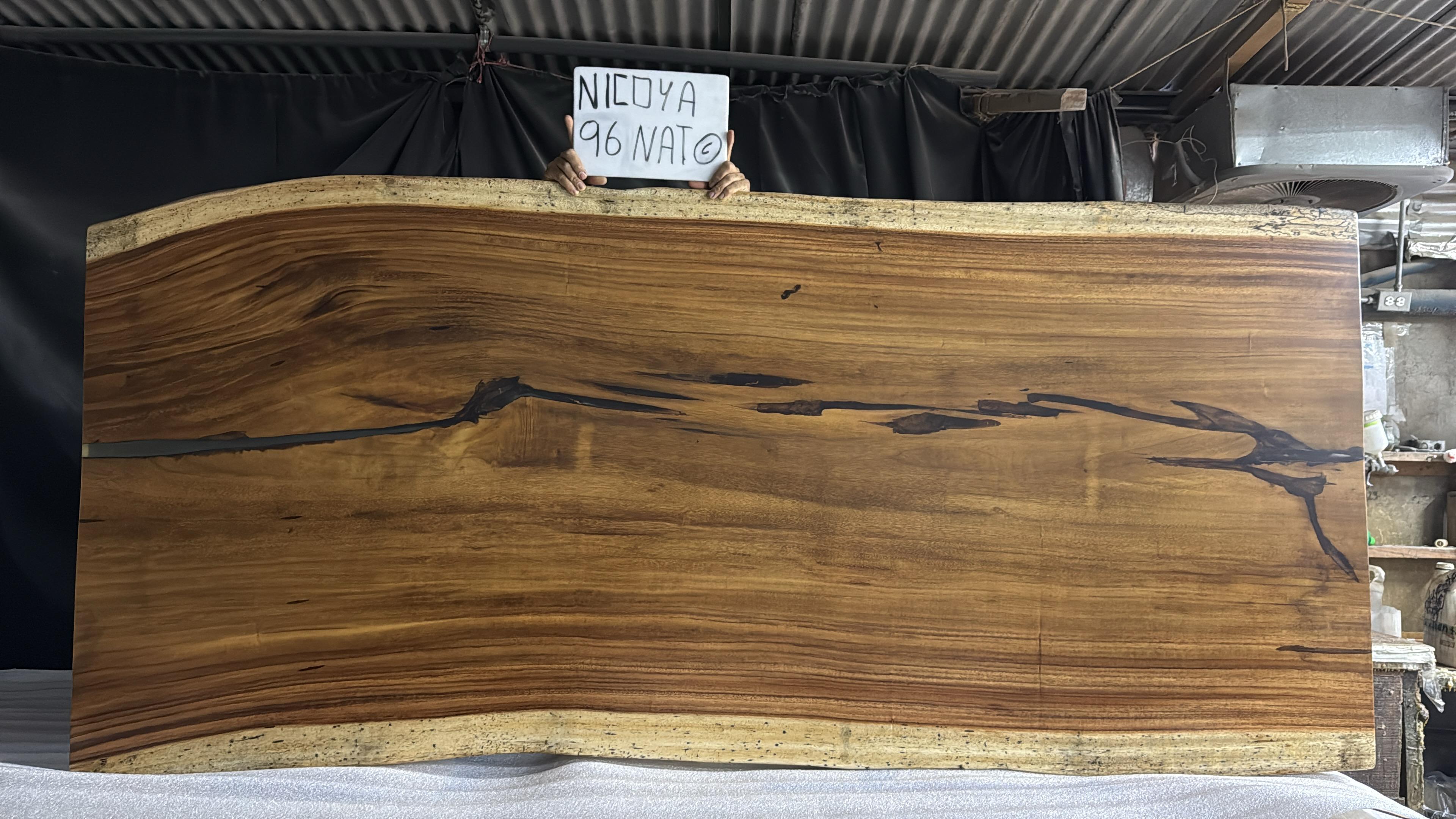 Nicoya 96" Guanacaste Live Edge Dining Table - Natural - SN587
