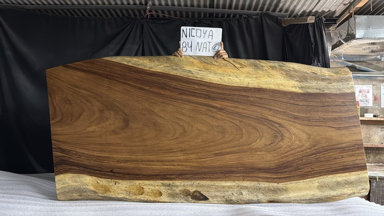 Nicoya 84" Guanacaste Live Edge Dining Table - Natural - SN614