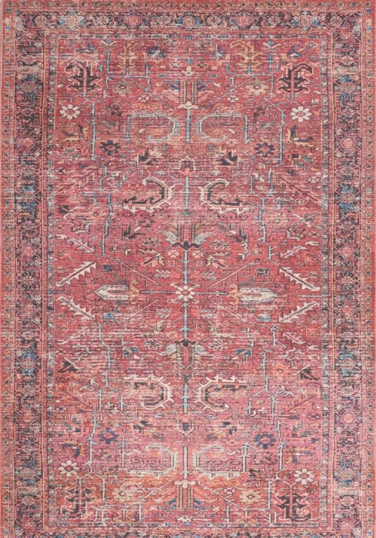 WCE - New Horizons Washable Area Rug - Brick