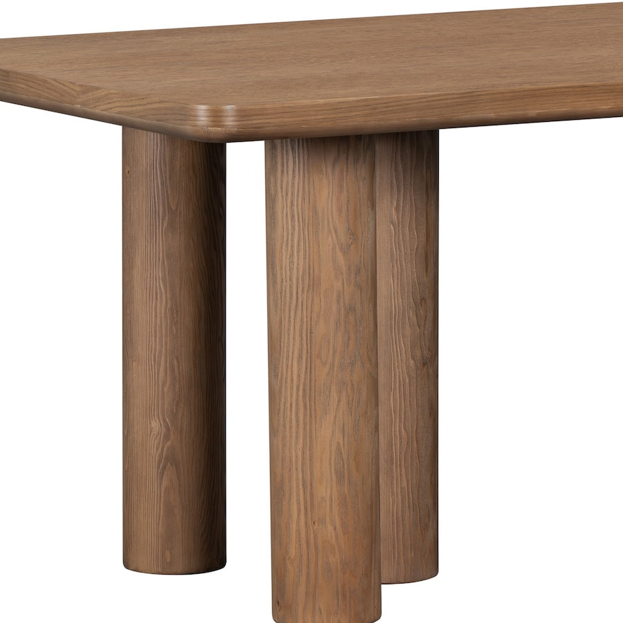 Cyrus 84" Oak Dining Table - Warm Oak
