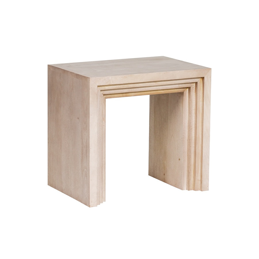 Maura 26" Mango End Table - Burnished Ash