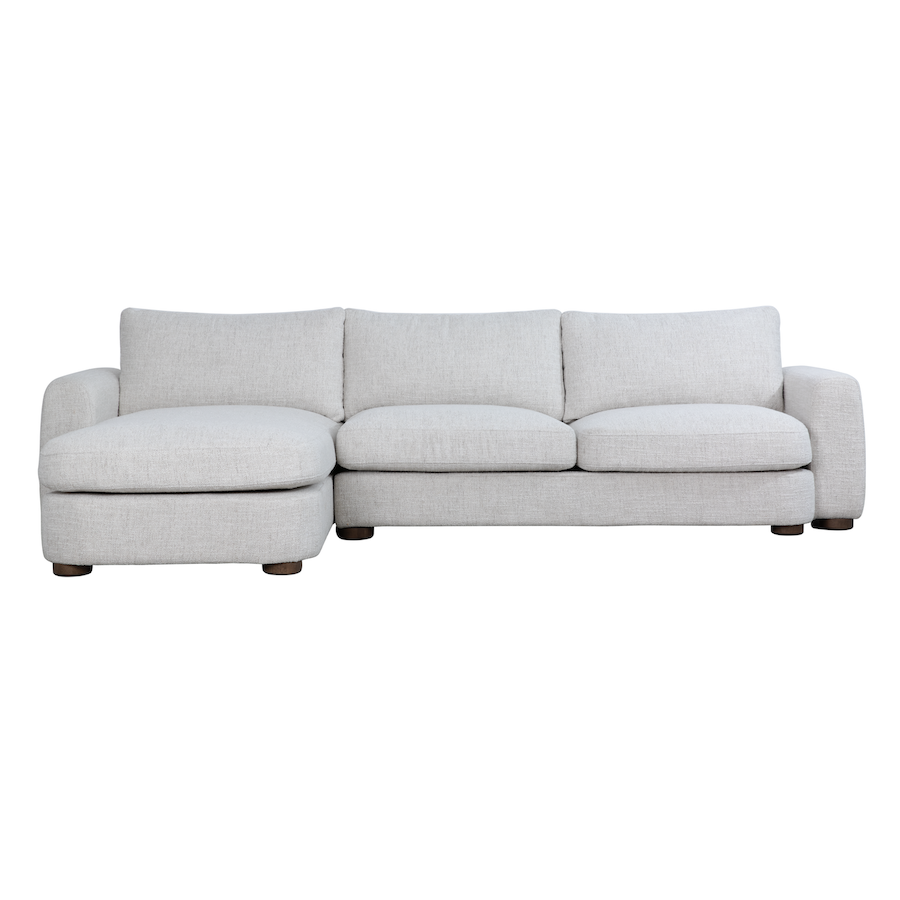 Boyce 114" 2 Cushion Sofa + LAF Chaise - Canvas Linen