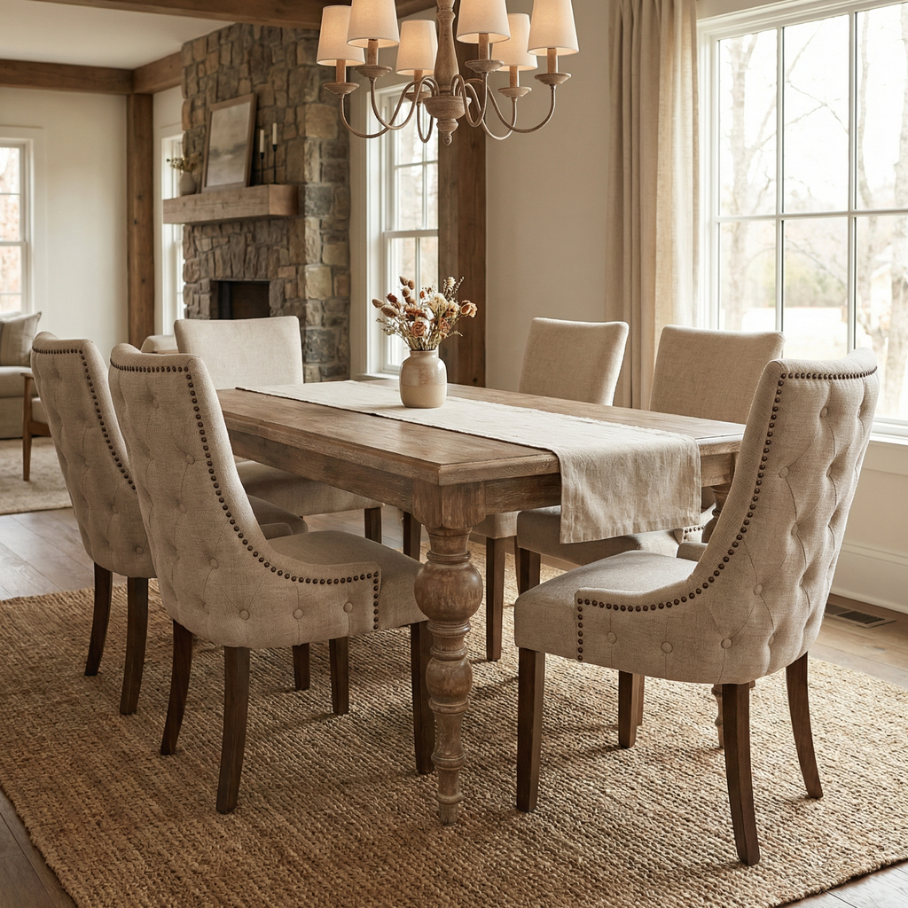 Salem 82" - 102" Extension Dining Table - New White Wash