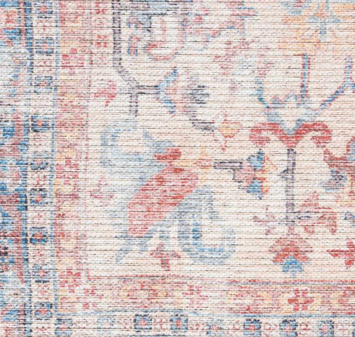 WCE - New Horizons Washable Area Rug - Blue/Multi