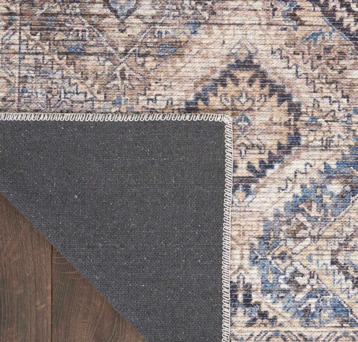 WCE - New Horizons Washable Area Rug - Ivory/Latte