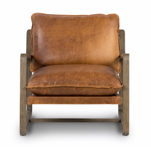 Adam Oak Lounge Chair - Raleigh Chestnut