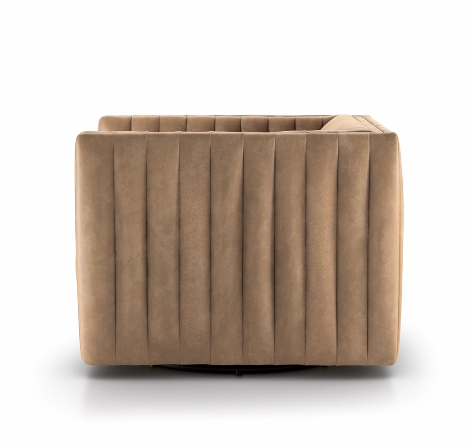 Augustus 32" Top Grain Leather Swivel Chair - Palermo Drift