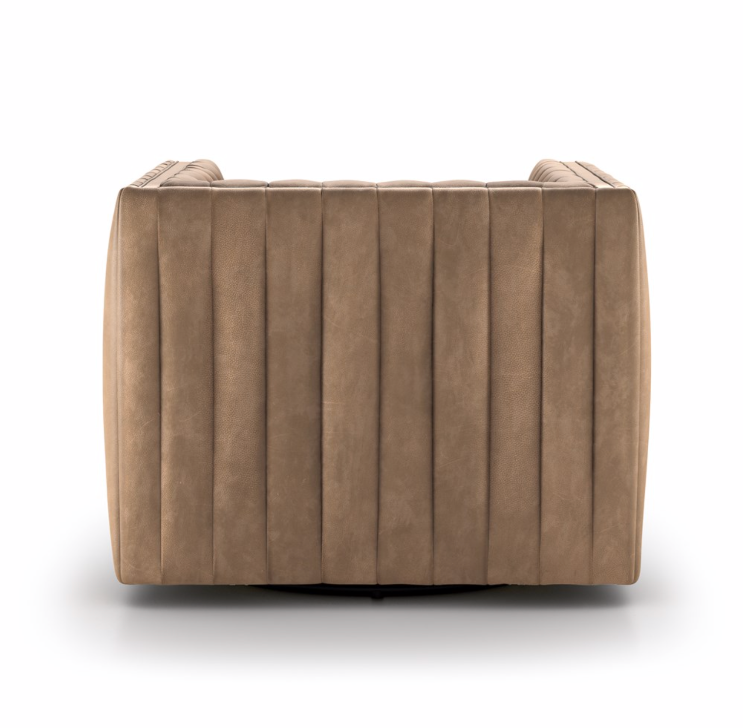 Augustus 32" Top Grain Leather Swivel Chair - Palermo Drift