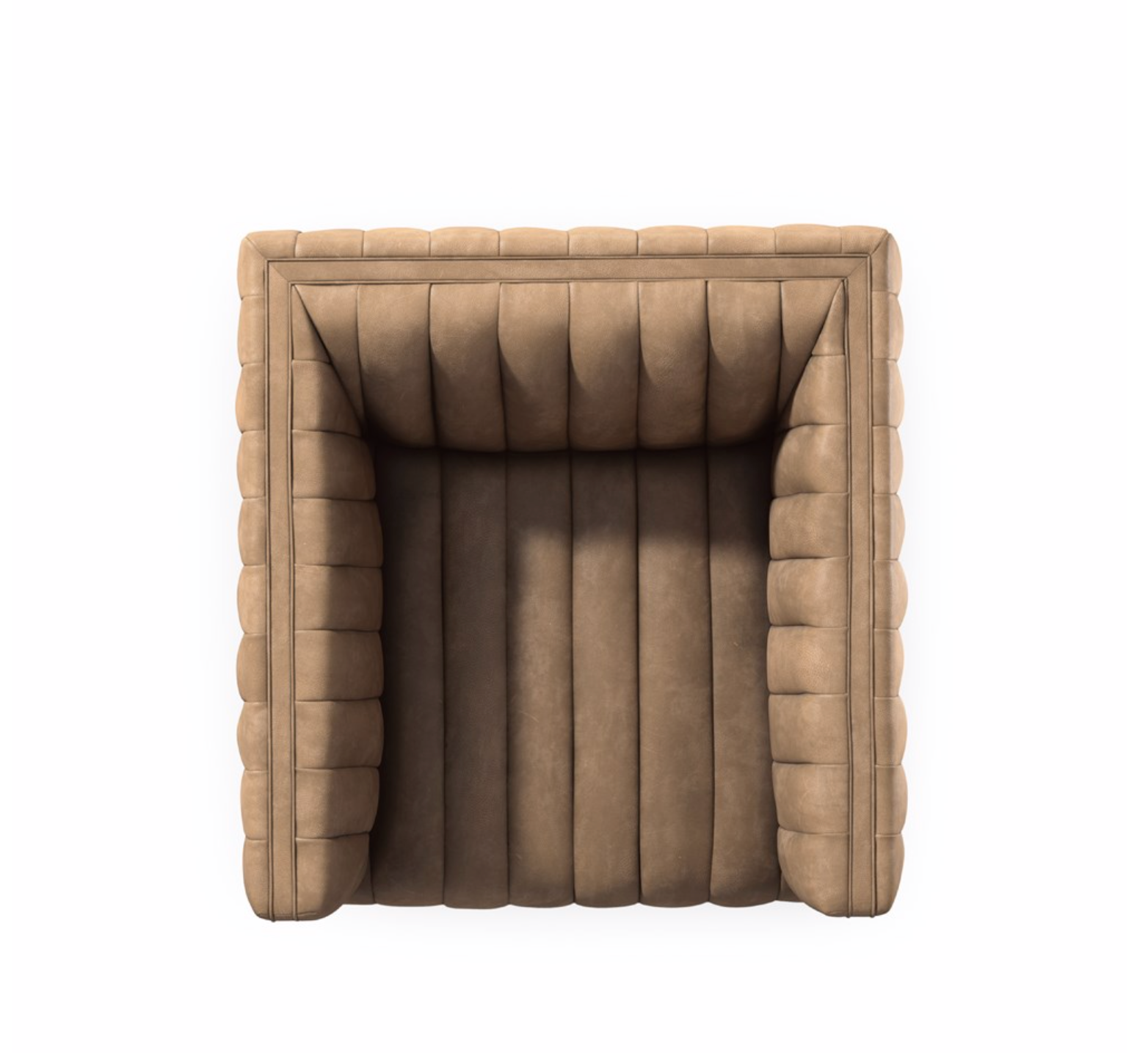 Augustus 32" Top Grain Leather Swivel Chair - Palermo Drift