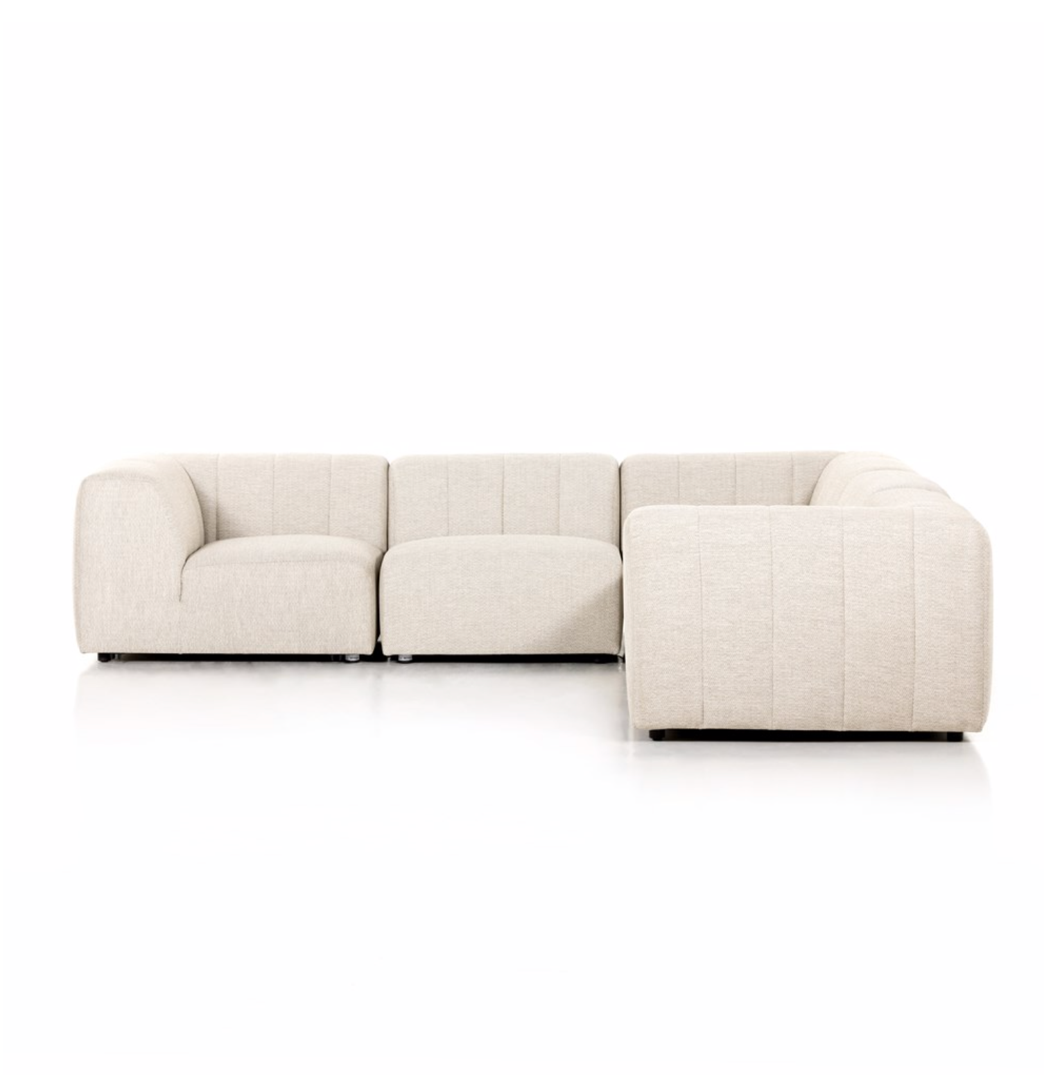 Gwyneth 121" 5 Cushion Outdoor Sectional - Sand