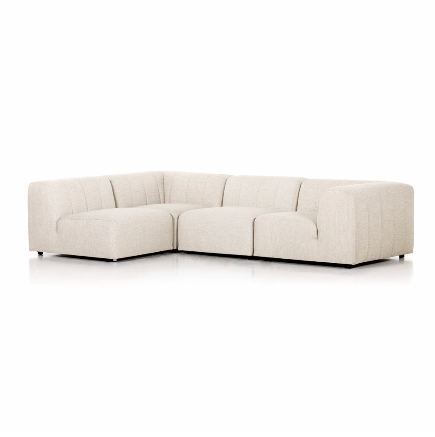 Gwyneth 121" 4 Cushion Outdoor Sectional - Sand