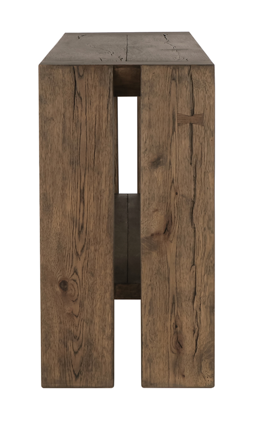 Travis 72" Cracked Oak Console Table