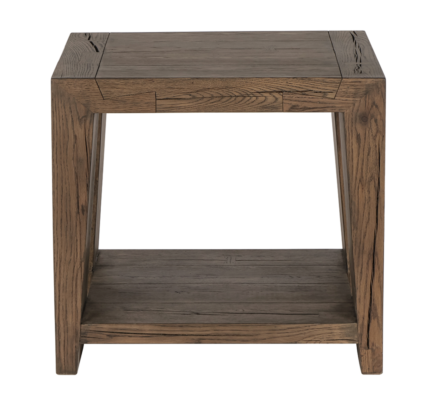 Travis 24" Cracked Oak End Table