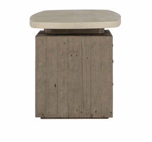 Tempe 70" Reclaimed Pine + Concrete Desk - Driftwood