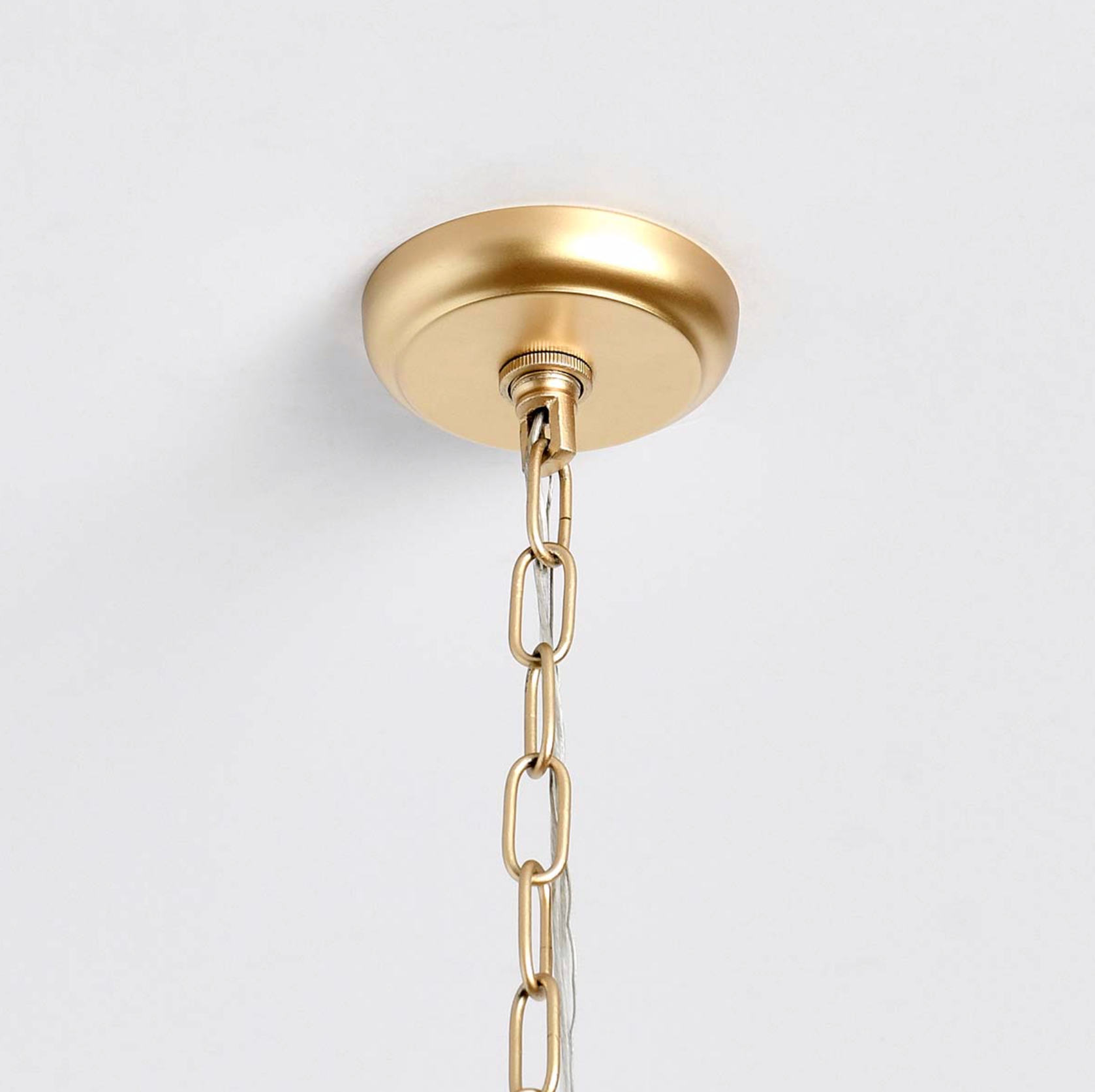 Evette 24" Square Wax Glass & Iron Chandelier