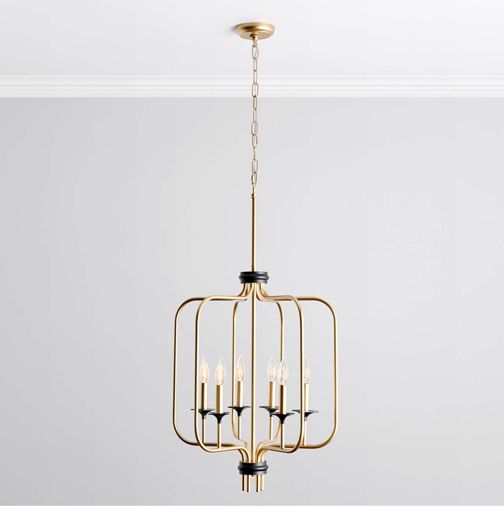 Luzerne 20" Iron Chandelier - Gold