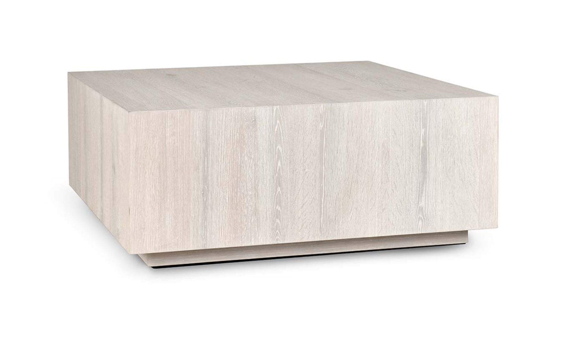 Dane 42" Square Oak Coffee Table Table - White