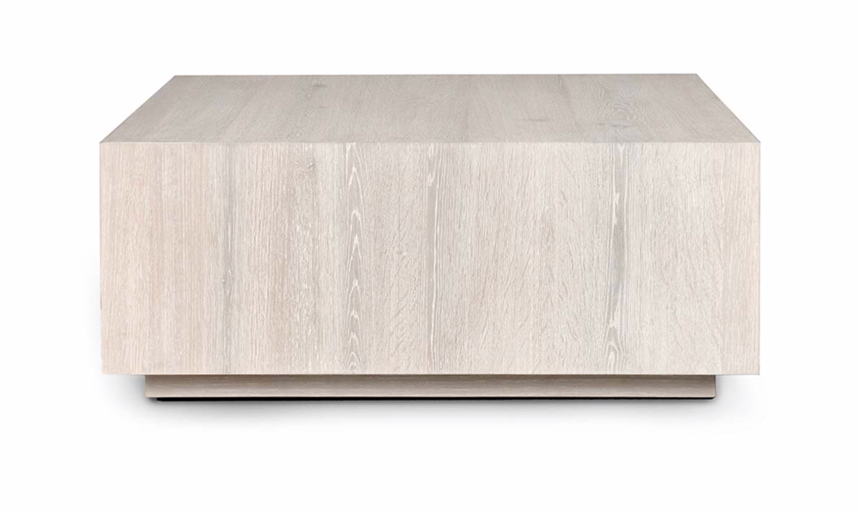 Dane 42" Square Oak Coffee Table Table - White