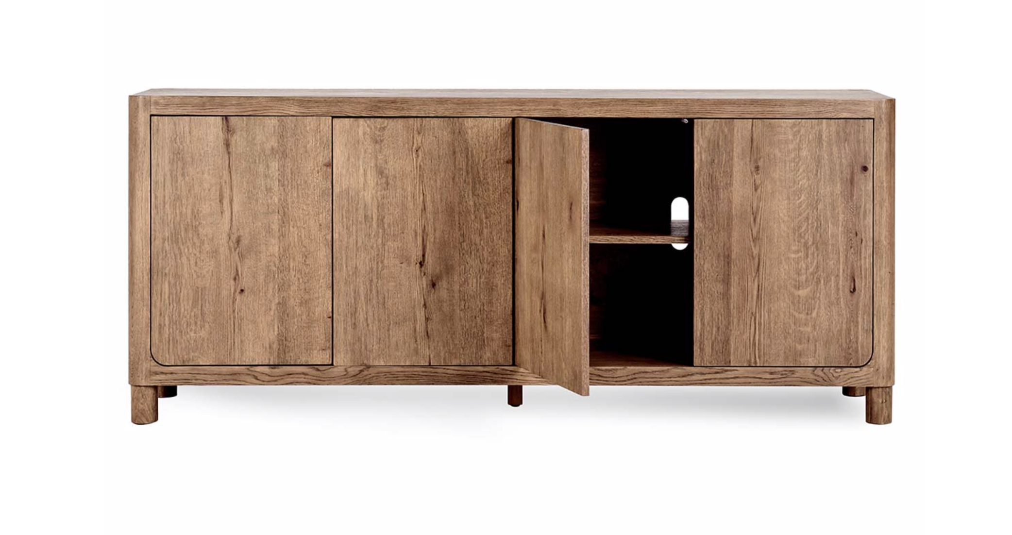 Owen 80" 4 Door Oak Sideboard - Natural Oak