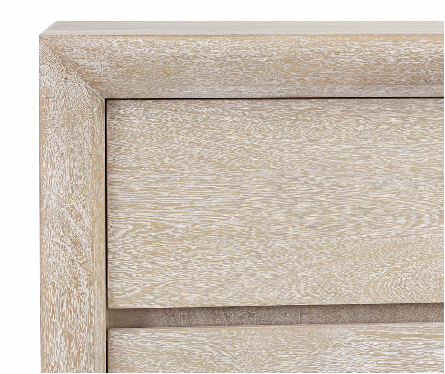 Reese 56" Six Drawer Dresser - New White Wash