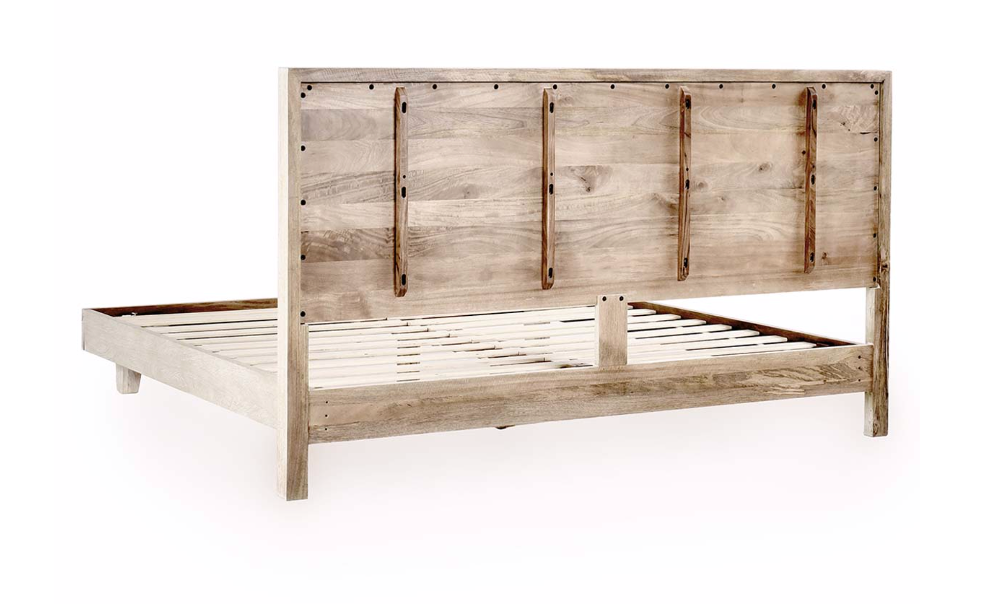 Reese 85" King Bed - New White Wash