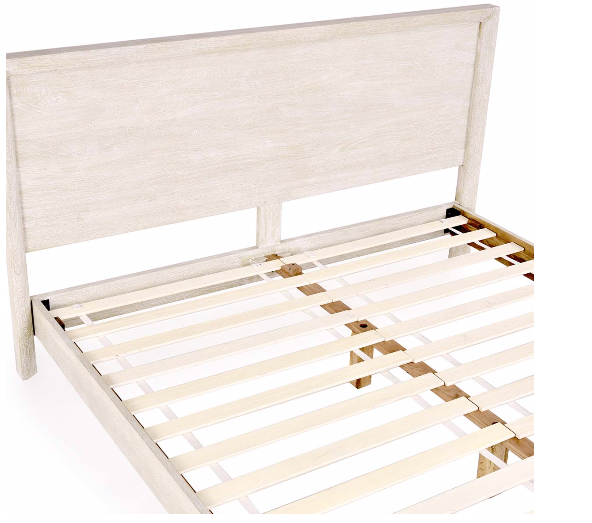 Reese 77" California King Bed - New White Wash