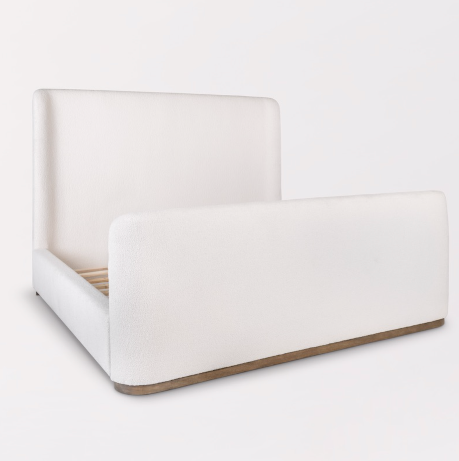 Bianca 70" Queen Bed - Ivory + Beechwood