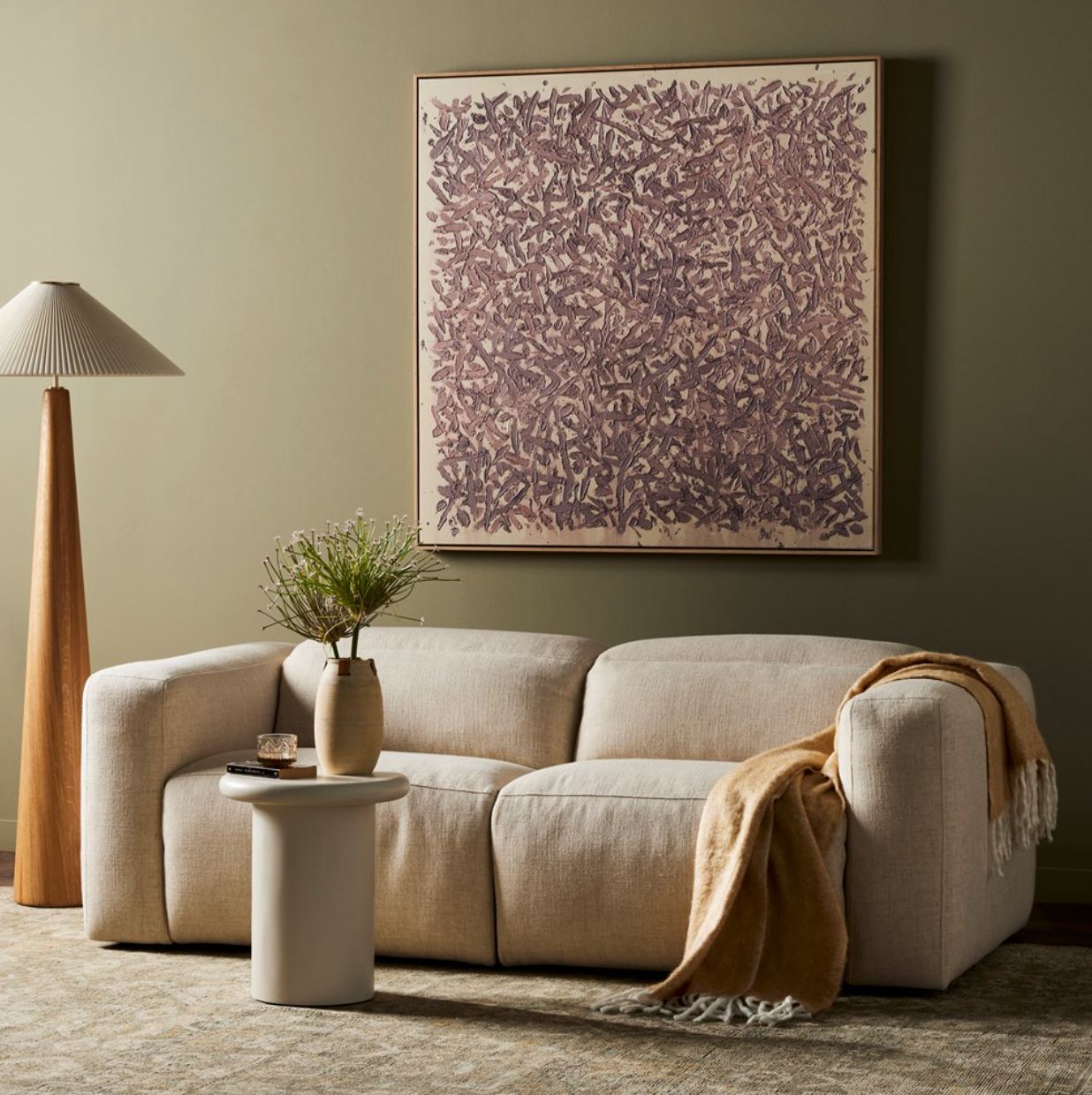 Radford 91" 2 Cushion Power Motion Sofa - Natural