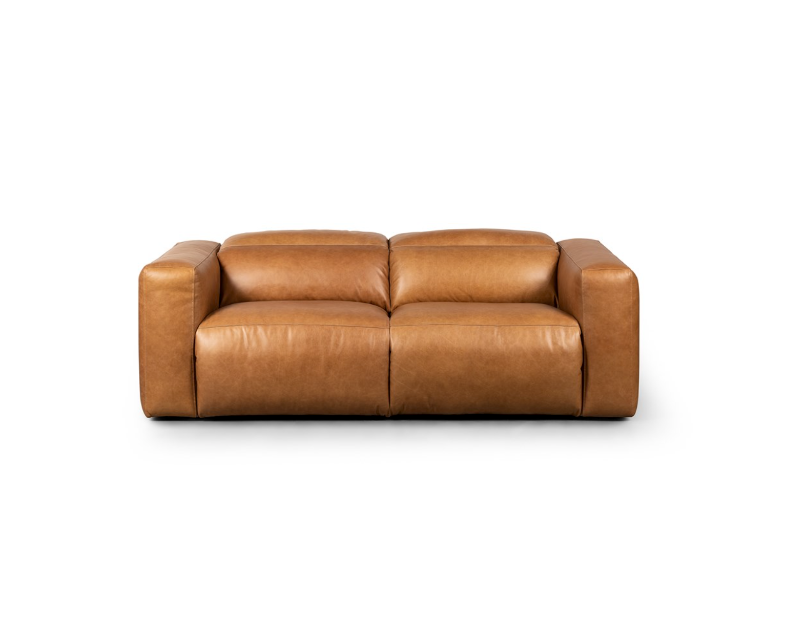 Radford 91" 2 Cushion Top Grain Leather Power Motion Sofa - Butterscotch
