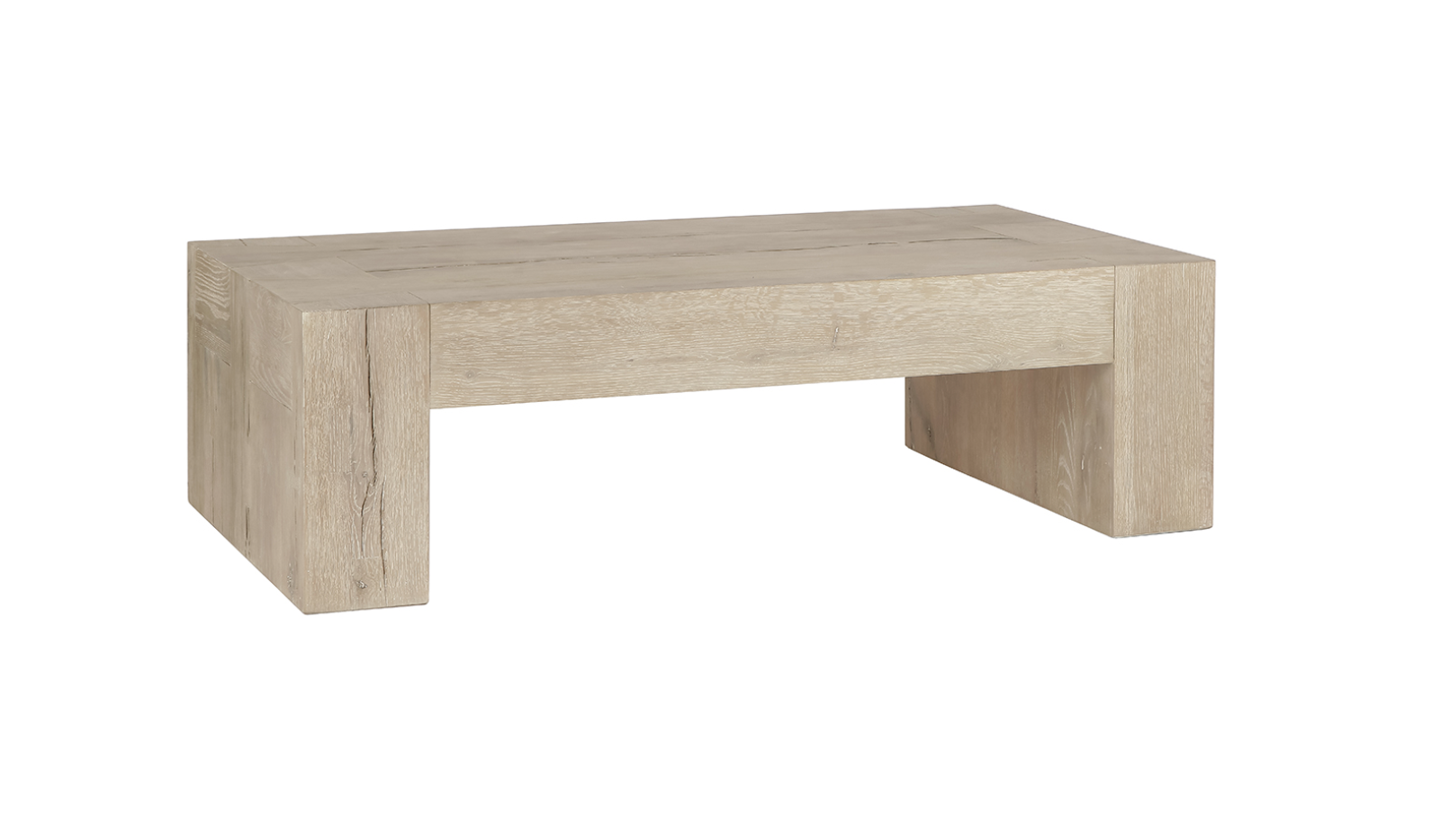 Bristow 60" Oak Coffee Table - White
