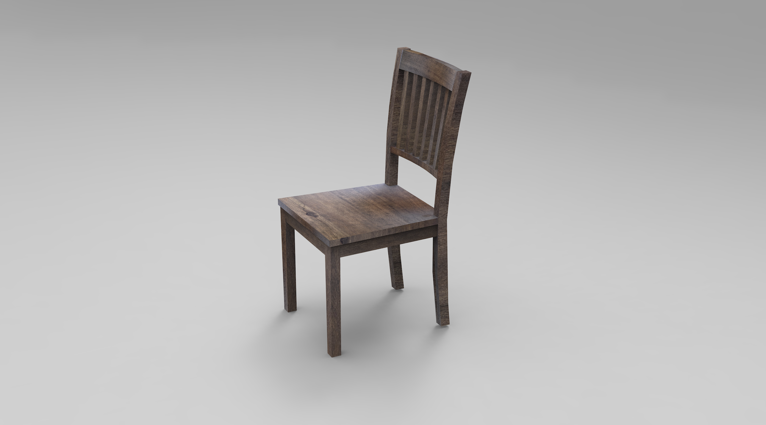 Weston Ladderback Dining Chair - Dark Natural