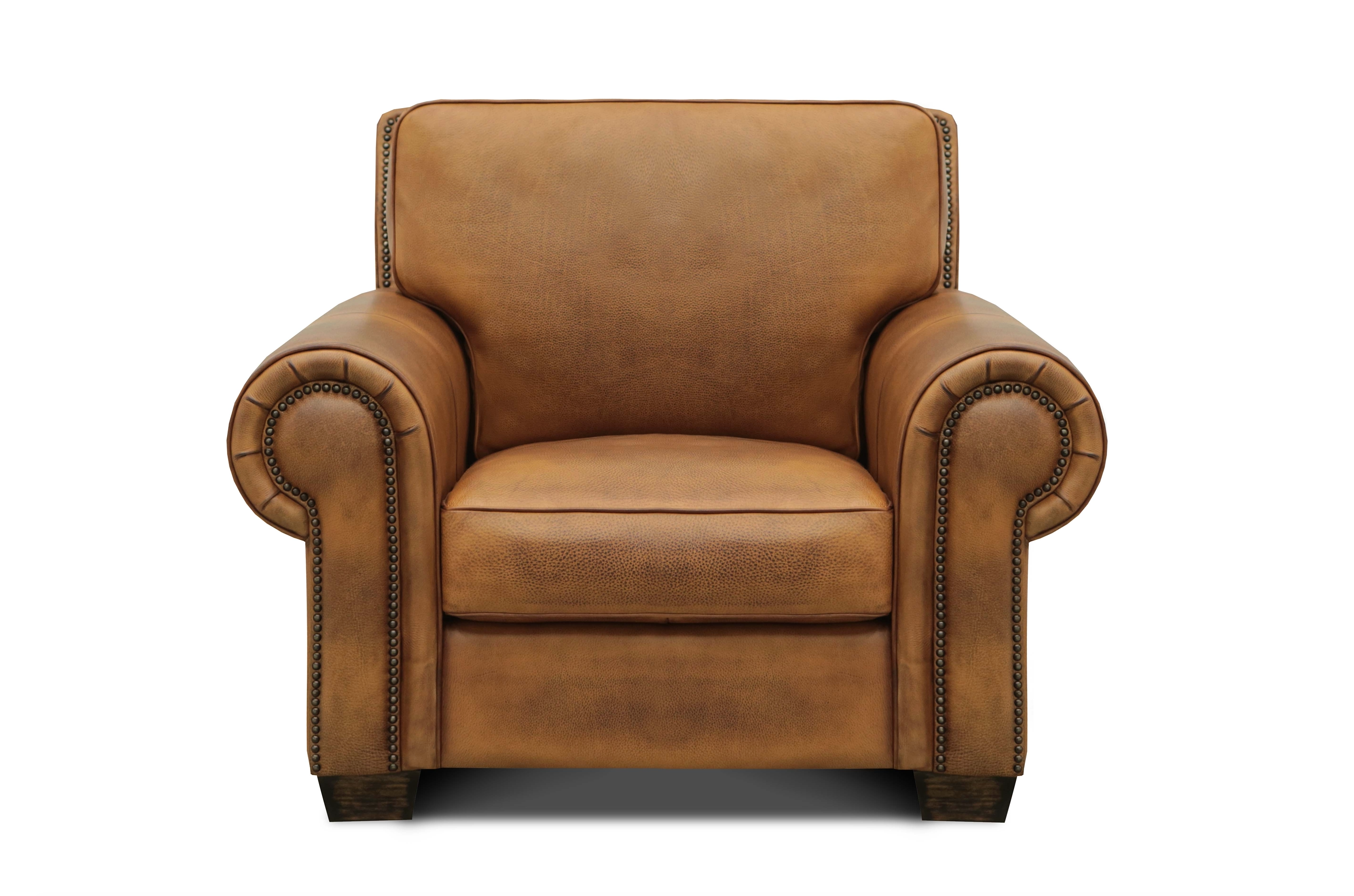 Wallace 42" Top Grain Leather Reclining Chair - Diva Mustang
