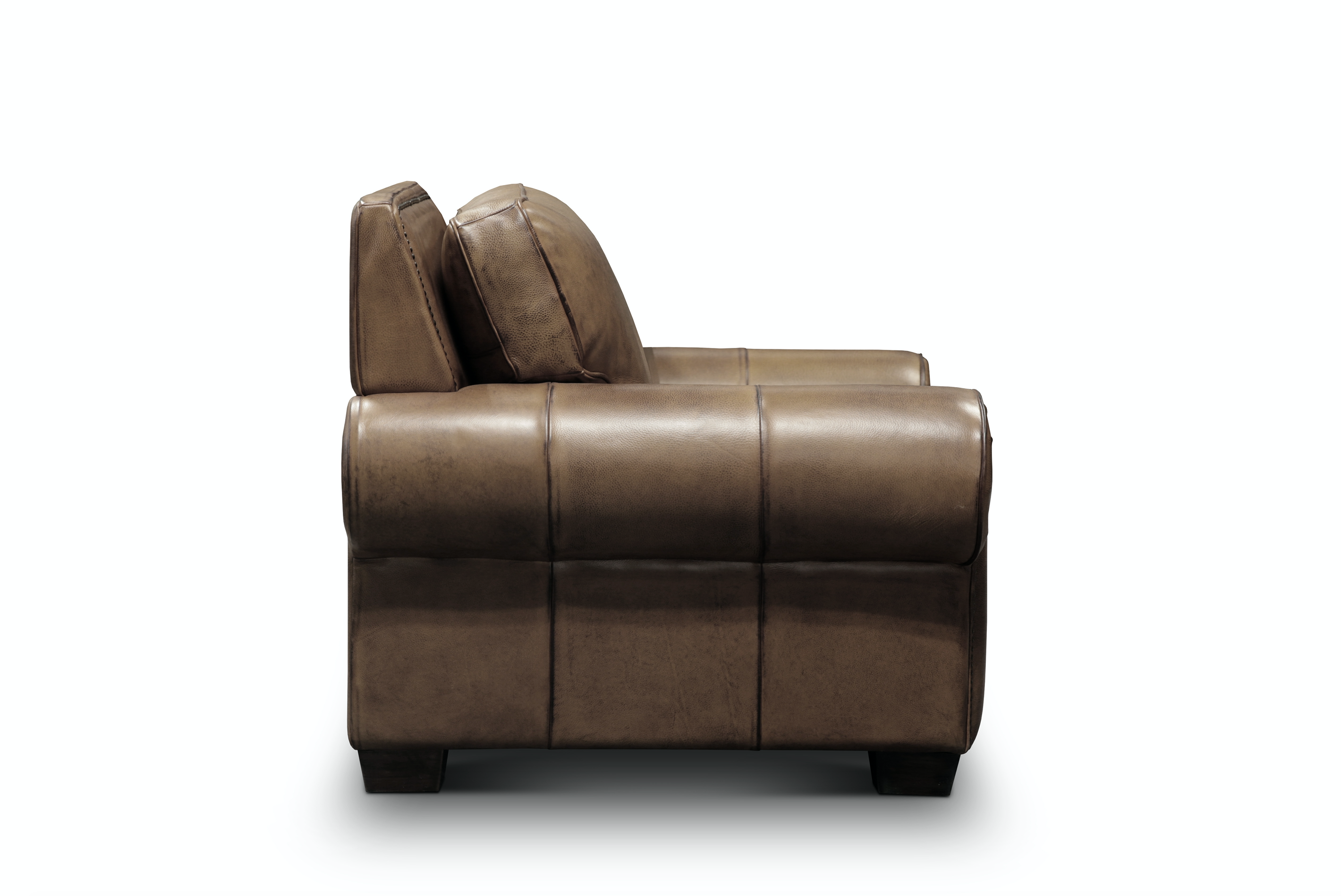 Wallace 45" Top Grain Leather Chair - Diva Taupe