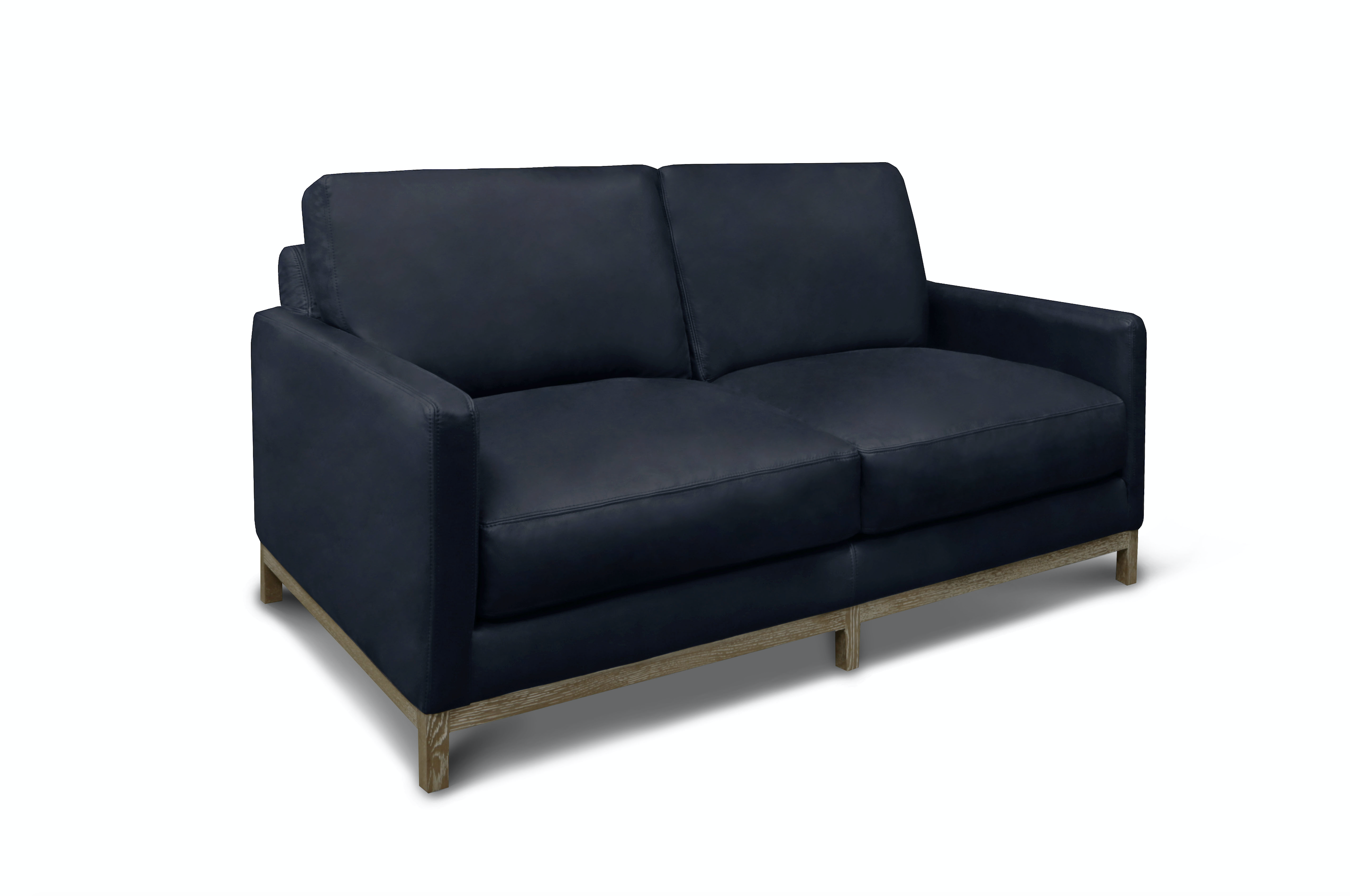 Clarksdale 67" Top Grain Leather 2 Cushion Loveseat - Napa Admiral