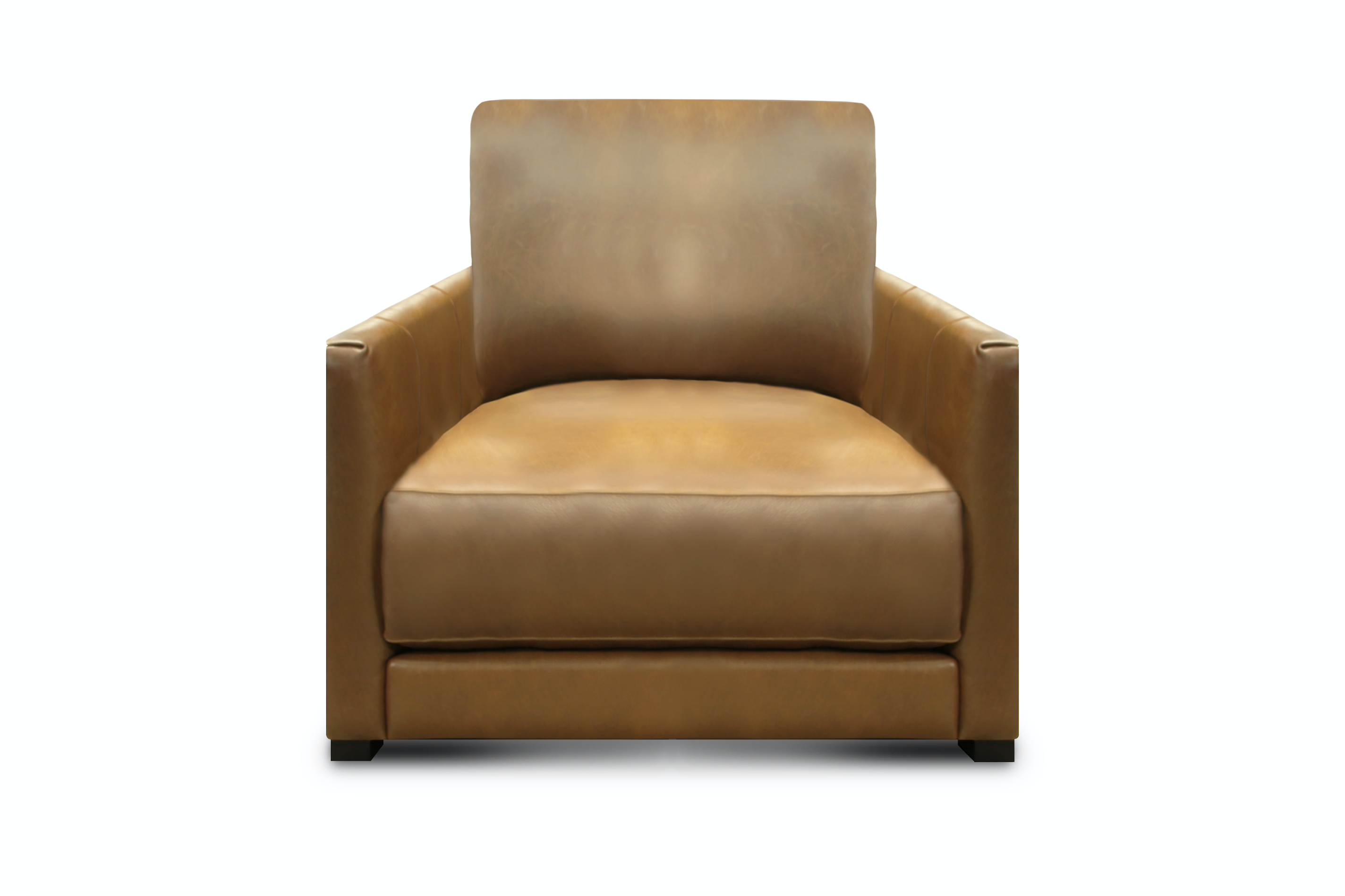 Raphael 39" Top Grain Leather Chair - Bravo Bronze