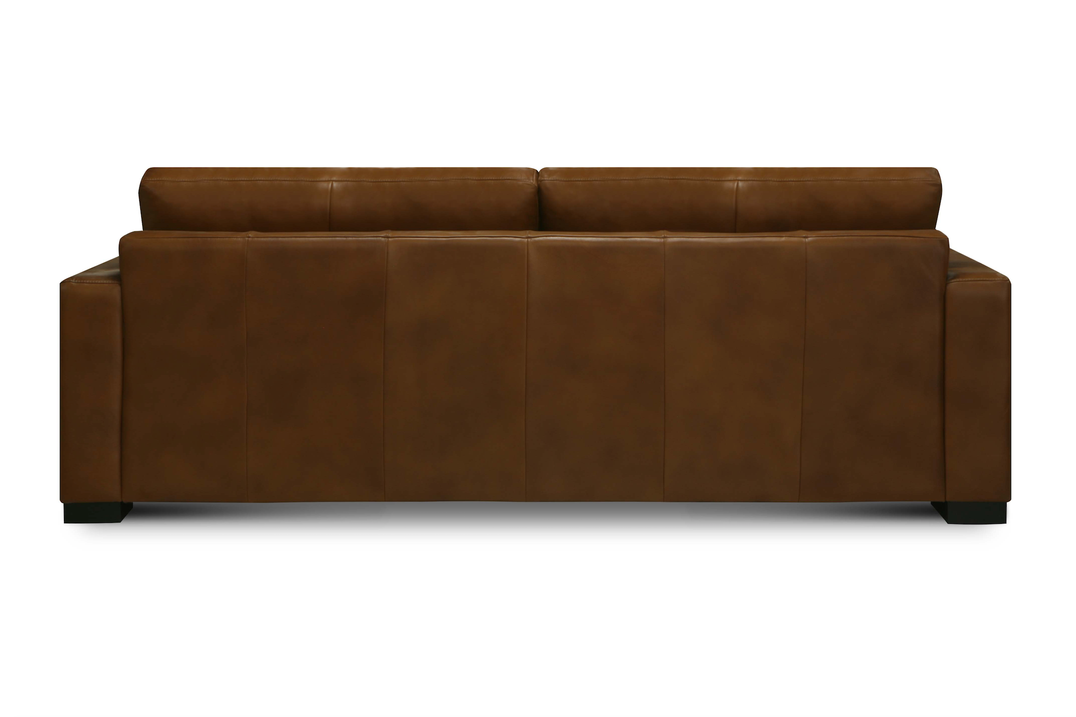 Norton 90" Top Grain Leather 3 Cushion Sofa - Portofino Cinnamon