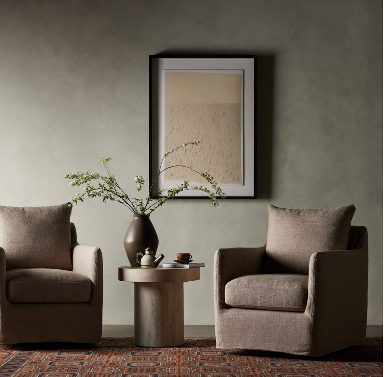 Bankside 27" Swivel Chair - Alpaca Taupe