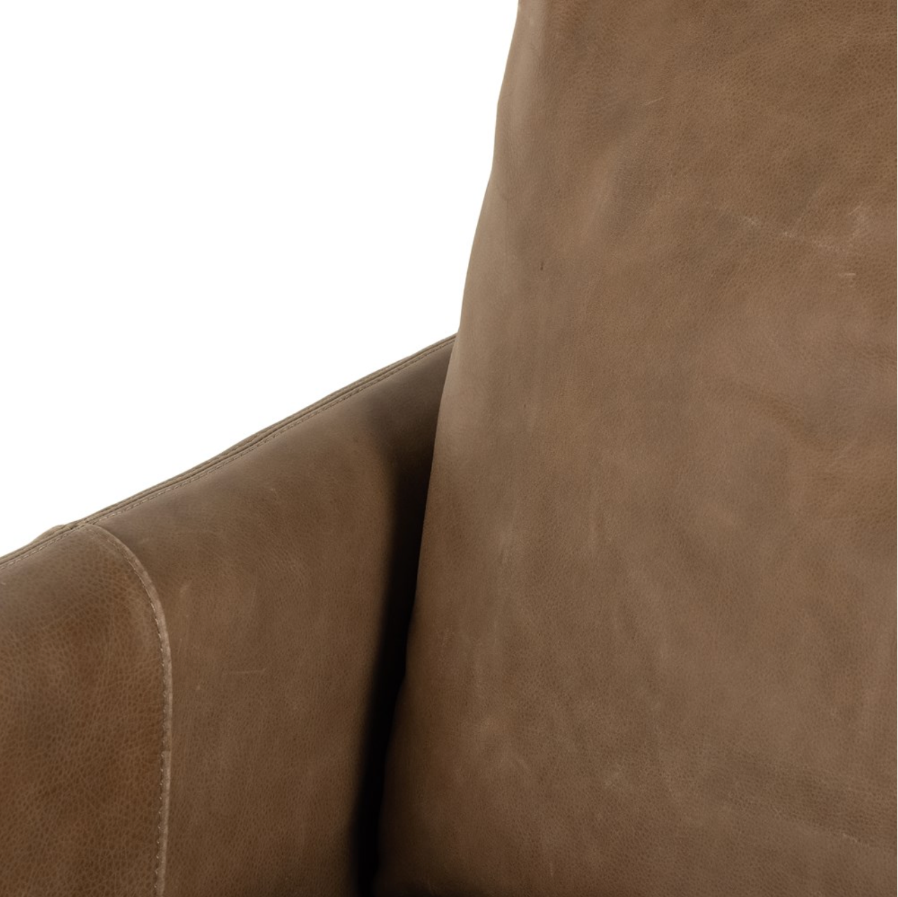Bankside 27" Top Grain Leather Swivel Chair - Palermo Drift
